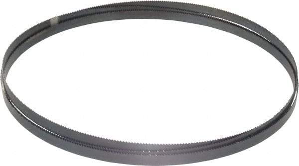 Starrett - 10 TPI, 9' 6" Long x 1/2" Wide x 0.025" Thick, Welded Band Saw Blade - Carbon Steel, Toothed Edge, Raker Tooth Set, Flexible Back, Contour Cutting - Exact Tool & Supply