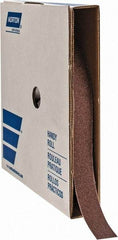 Norton - 1" x 50 Yd 80 Grit Aluminum Oxide Cloth Roll - Medium Grade, J Weighted Backing - Exact Tool & Supply