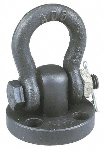 American Drill Bushing - 2,000 Lb Load Capacity Shackle Hoist Ring - 1/4 - 20 Thread, Alloy Steel - Exact Tool & Supply