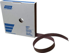 Norton - 1" x 50 Yd 600 Grit Aluminum Oxide Cloth Roll - Extra Fine Grade, J Weighted Backing - Exact Tool & Supply
