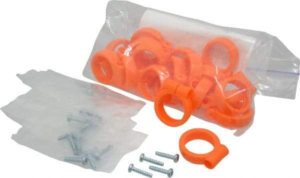 Loc-Line - Unthreaded, 1/2" Hose Inside Diam, Coolant Hose Element Clamp - For Use with 1/2" Loc-Line Modular Hose System, 20 Pieces - Exact Tool & Supply