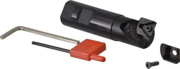 Value Collection - 1-1/4" Max Cut Diam, 1" Shank Diam, 4" OAL, Indexable Countersink - Adjustable Included Angle, Triangle Insert, TCMT 16T304 Insert Style - Exact Tool & Supply
