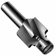 Made in USA - 1-1/16 - 12" Port, 1.665" Spotface Diam, 3/4" Tube Outside Diam, Plain Pilot, Straight Shank, High Speed Steel Porting Tool - Exact Tool & Supply