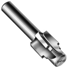 Made in USA - 1-1/16 - 12" Port, 1.645" Spotface Diam, 3/4" Tube Outside Diam, Plain Pilot, Straight Shank, High Speed Steel Porting Tool - Exact Tool & Supply