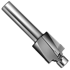 Made in USA - 3/4-16" Port, 1.24" Spotface Diam, 1/2" Tube Outside Diam, Plain Pilot, Straight Shank, Carbide Tipped Porting Tool - Exact Tool & Supply