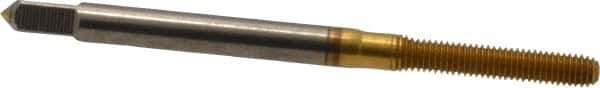 Balax - M3x0.50 Metric Coarse D3 Thread Limit Bottoming Thread Forming Tap - High Speed Steel, TiN Finish, 1-15/16" OAL, 5/8" Thread Length, Right Hand Thread, Series BXMB - Exact Tool & Supply