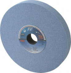 Norton - 8" Diam x 1-1/4" Hole x 1" Thick, K Hardness, 46 Grit Surface Grinding Wheel - Ceramic, Type 1, Coarse Grade, 3,600 Max RPM, Vitrified Bond, No Recess - Exact Tool & Supply