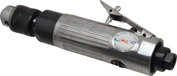 Value Collection - 3/8" Keyed Chuck - Inline Handle, 2,600 RPM, 0.5 hp, 90-120 psi - Exact Tool & Supply