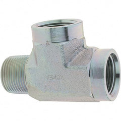 Eaton - Stainless Steel Industrial Pipe Tee - MNPT x FNPT x FNPT - Exact Tool & Supply