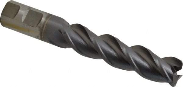 Cleveland - 1", 3 Flute, Single End, Powdered Metal, 0.12" Corner Radius End Mill - 6-1/2" OAL, 42° Helix, Right Hand Flute, 4" LOC, Right Hand Cut - Exact Tool & Supply
