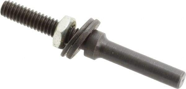 Value Collection - 1/4" Shank Abrasive Point Mandrel - 2-1/2" Length, 1/4" Hole Compatibility, for Small Wheels - Exact Tool & Supply