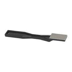 3M - 1-1/2" OAL Fine Sharpener Diamond File - 3/4" Wide, 1-1/2 LOC, Black - Exact Tool & Supply