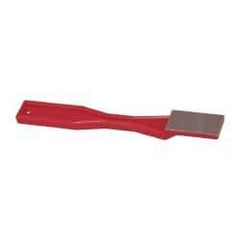 3M - 1-1/2" OAL Very Fine Sharpener Diamond File - 3/4" Wide, 1-1/2 LOC, Red - Exact Tool & Supply