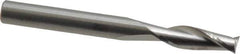 RobbJack - 1/4", 3/4" LOC, 1/4" Shank Diam, 2-1/2" OAL, 2 Flute, Solid Carbide Square End Mill - Single End, Uncoated, Spiral Flute, 30° Helix, Centercutting, Right Hand Cut, Right Hand Flute, Series C1-201 - Exact Tool & Supply