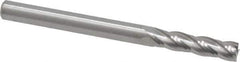 RobbJack - 1/8", 1/2" LOC, 1/8" Shank Diam, 1-1/2" OAL, 4 Flute, Solid Carbide Square End Mill - Single End, Uncoated, Spiral Flute, 30° Helix, Centercutting, Right Hand Cut, Right Hand Flute, Series C1-401 - Exact Tool & Supply