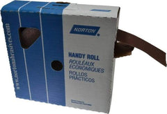 Norton - 2" x 50 Yd 150 Grit Aluminum Oxide Cloth Roll - Very Fine Grade, J Weighted Backing - Exact Tool & Supply