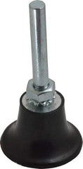 Made in USA - 1-1/2" Diam Quick-Change Type R Disc Backing Pad - 1/4" Shank Diam, Medium Density, 30,000 RPM - Exact Tool & Supply
