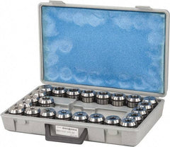 Accupro - 23 Piece, 0.118" to 1.023" Capacity, ER Collet Set - 0.01mm TIR, Series ER40 - Exact Tool & Supply