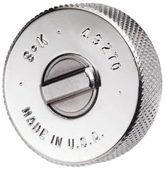 SK - 1/4" Drive Round Head Thumbwheel Ratchet - Chrome Finish, 1" to 5" OAL, 60 Gear Teeth - Exact Tool & Supply
