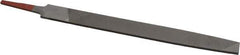 Simonds File - 8" Long, Smooth Cut, Flat American-Pattern File - Double Cut, Tang - Exact Tool & Supply