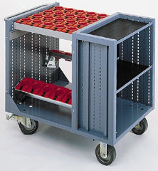LISTA - 30 Tool Capacity, 50 Taper Size CNC Tool Cart - Exact Tool & Supply