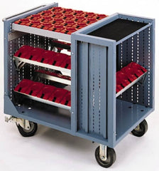 LISTA - 45 Tool Capacity, 50 Taper Size CNC Tool Cart - Exact Tool & Supply