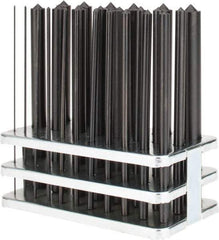 Value Collection - 25 Piece, 1 to 13mm, Transfer Punch Set - Round Shank - Exact Tool & Supply