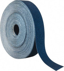 Value Collection - 1-1/2" x 50 Yd 80 Grit Aluminum Oxide Cloth Roll - Medium Grade, J Weighted Backing - Exact Tool & Supply