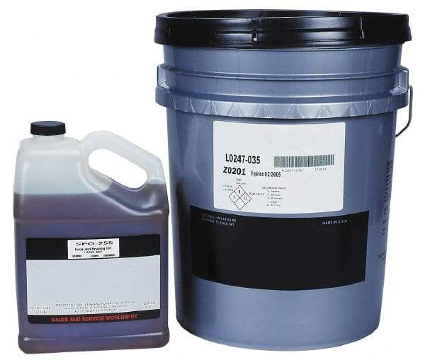 Lubriplate - 5 Gal Pail, Mineral Gear Oil - 148 SUS Viscosity at 210°F, 2260 SUS Viscosity at 100°F, ISO 460 - Exact Tool & Supply