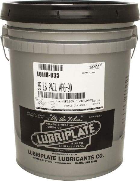 Lubriplate - 5 Gal Pail, Mineral Gear Oil - 816 SUS Viscosity at 100°F, 86 SUS Viscosity at 210°F, ISO 150 - Exact Tool & Supply