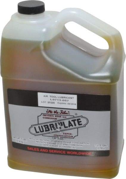 Lubriplate - 1 Gal Bottle, ISO 32, Air Tool Oil - 147 Viscosity (SUS) at 100°F, 44 Viscosity (SUS) at 210°F - Exact Tool & Supply