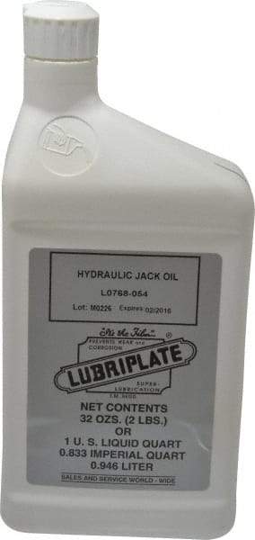 Lubriplate - 1 Qt Bottle Petroleum Oil Hydraulic Oil - SAE 10, ISO 32 - Exact Tool & Supply