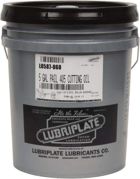 Lubriplate - Fiske 405, 5 Gal Pail Cutting Fluid - Straight Oil - Exact Tool & Supply