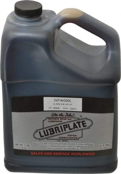 Lubriplate - Cut-N-Cool, 1 Gal Bottle Cutting Fluid - Water Soluble - Exact Tool & Supply