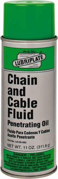 Lubriplate - 12 oz Aerosol General Purpose Chain & Cable Lubricant - 32 ISO Grade - Exact Tool & Supply