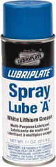 Lubriplate - 12 oz Aerosol Lithium General Purpose Grease - White, 150°F Max Temp, NLGIG 1, - Exact Tool & Supply