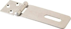 Value Collection - 1-1/2" Long x 4.54" Wide, Hasp - Stainless Steel - Exact Tool & Supply