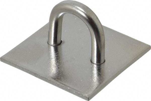Value Collection - 0.813" High x 1.5" Wide x 1.5" Long Hasp Staple - 302/304 Stainless Steel, 0.075" Thick - Exact Tool & Supply