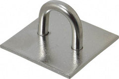 Value Collection - 0.813" High x 1.5" Wide x 1.5" Long Hasp Staple - 302/304 Stainless Steel, 0.075" Thick - Exact Tool & Supply