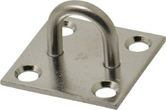 Value Collection - 0.813" High x 1.5" Wide x 1.5" Long Hasp Staple - 302/304 Stainless Steel, 0.075" Thick - Exact Tool & Supply