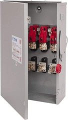 Eaton Cutler-Hammer - 200 Amp, 240 VAC, 3 Pole Fused Safety Switch - NEMA 3R, 3 Phase, 15 hp at 240 VAC (Single Phase), 25 to 30 hp at 240 VAC (Triple Phase), 3PST Contact Form - Exact Tool & Supply