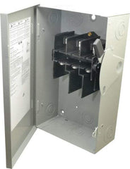 Eaton Cutler-Hammer - 60 Amp, 240 VAC, 3 Pole Nonfused Safety Switch - NEMA 1, 1 Phase, 10 hp at 240 VAC (Single Phase), 15 hp at 240 VAC (Triple Phase), 3PST Contact Form - Exact Tool & Supply