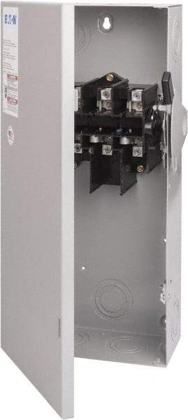 Eaton Cutler-Hammer - 100 Amp, 240 VAC, 3 Pole Nonfused Safety Switch - NEMA 1, 1 Phase, 15 hp at 240 VAC (Single Phase), 30 hp at 240 VAC (Triple Phase), 3PST Contact Form - Exact Tool & Supply