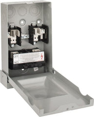 Eaton Cutler-Hammer - 3R NEMA Rated, 60 Amp, 10 hp, Fusible Air Conditioning Pullout Disconnect Switch - Exact Tool & Supply