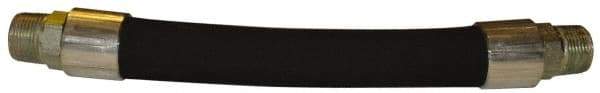 Made in USA - 2" ID x 2-33/64" OD, 112 psi Work Pressure Hydraulic Hose - 36" Long, 10-1/2" Long Coil, 6" Radius, Nitrile Rubber, -40°C to 135°C - Exact Tool & Supply