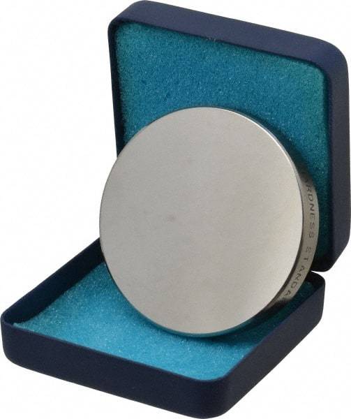 Made in USA - Rockwell C Scale, Hardness Calibration Test Block - C25 Hardness, Low Hardness Range Description, 2 Piece - Exact Tool & Supply
