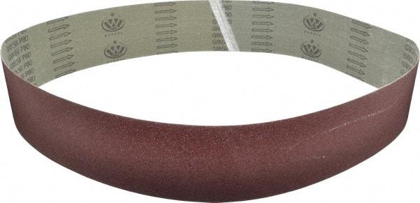 Tru-Maxx - 4" Wide x 60" OAL, 80 Grit, Aluminum Oxide Abrasive Belt - Aluminum Oxide, Medium, Coated - Exact Tool & Supply