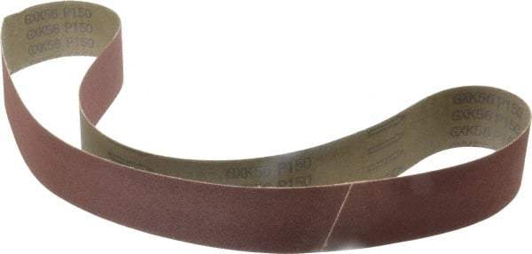 Tru-Maxx - 2" Wide x 48" OAL, 150 Grit, Aluminum Oxide Abrasive Belt - Aluminum Oxide, Very Fine, Coated, X Weighted Cloth Backing - Exact Tool & Supply