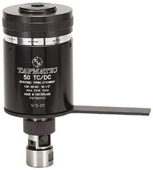 Tapmatic - No. 0 Min Tap Capacity, 1/4 Inch Max Mild Steel Tap Capacity, 3/8-24 Mount Tapping Head - 21600 (J116), 21700 (J117) Compatible, Includes Tap Clamping Wrenches and 2 collets, for Manual Machines - Exact Tool & Supply