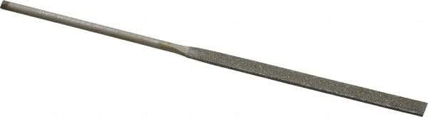 Value Collection - 5-1/2" OAL Fine Equalling Needle Diamond File - 13/64" Wide x 3/64" Thick, 2-3/4 LOC - Exact Tool & Supply